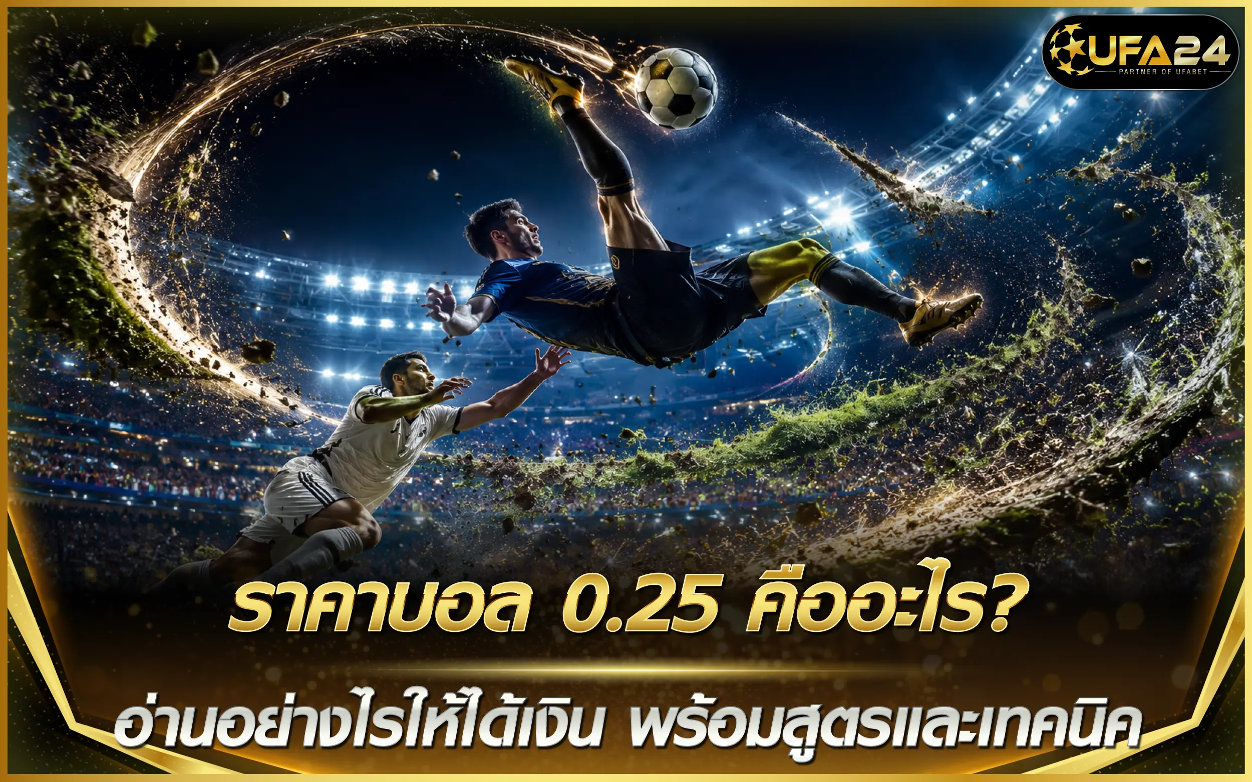 ราคาบอล 0.25 คืออะไร? อ่านอย่างไรให้ได้เงิน พร้อมสูตรและเทคนิคจากเซียน